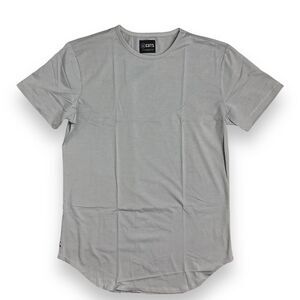Cuts Clothing  T-Shirt Men's M Grey Elongated Hem Fit 4-Way Stretch Normcore